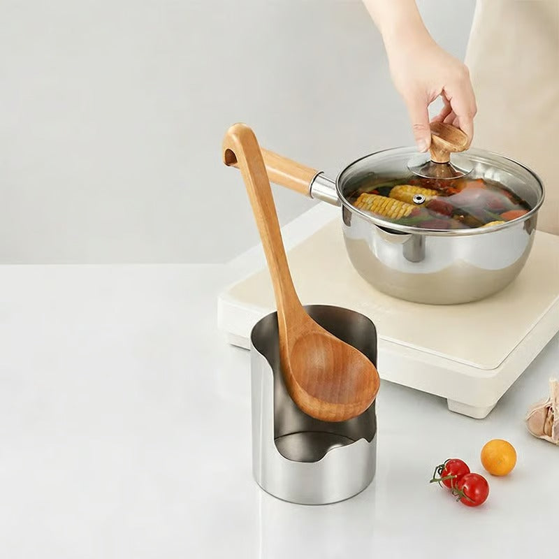 🧑🍳 Multi-Functional Kitchen Utensil Holder – Holds pot lids, spatulas & cutting boards. Thickened stainless steel, space‑saving. 🛡️✨