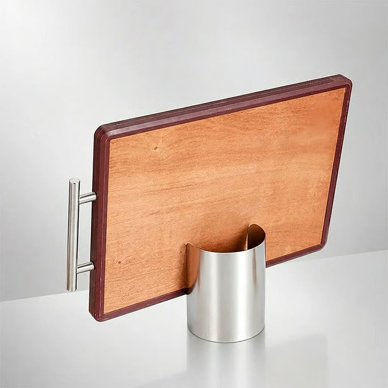 🧑🍳 Multi-Functional Kitchen Utensil Holder – Holds pot lids, spatulas & cutting boards. Thickened stainless steel, space‑saving. 🛡️✨