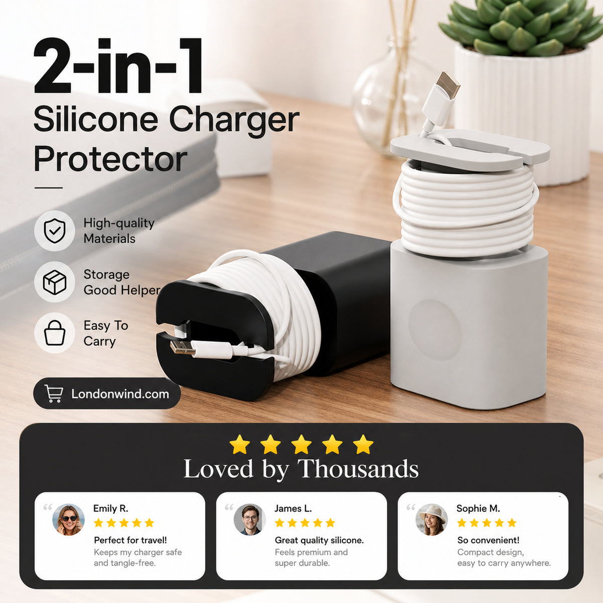 🎉 2026 Hot Sale — Over 11,000 Sold! 🔌 2-in-1 Silicone Charger Protector🔥LAST DAY SALE ONLY!! ✨BUY 1 GET 1 FREE!!!🔥