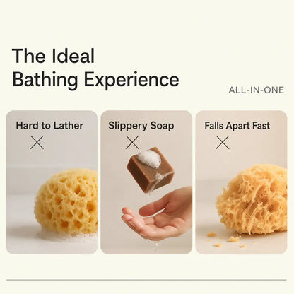🔥LAST DAY 50% OFF🛒🧽 2-Pack Soft Bath Sponge with Soap Pocket | Quick Foaming Shower Scrub Sponge for Smooth Skin & Daily Body Cleaning ✨