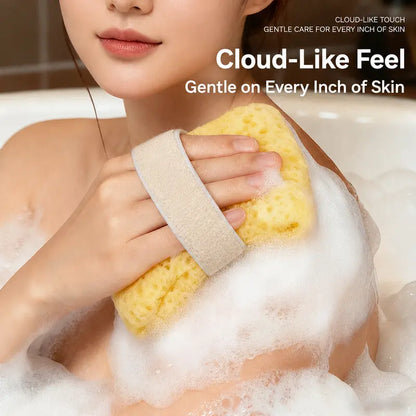 🔥LAST DAY 50% OFF🛒🧽 2-Pack Soft Bath Sponge with Soap Pocket | Quick Foaming Shower Scrub Sponge for Smooth Skin & Daily Body Cleaning ✨