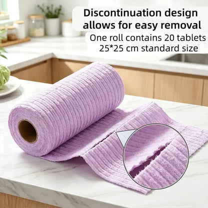 🔥LAST DAY 50% OFF🛒🔥20 PCS Tearable Antibacterial Cleaning Cloths, 10A-Grade Reusable Wet/Dry Lint-Free Rags