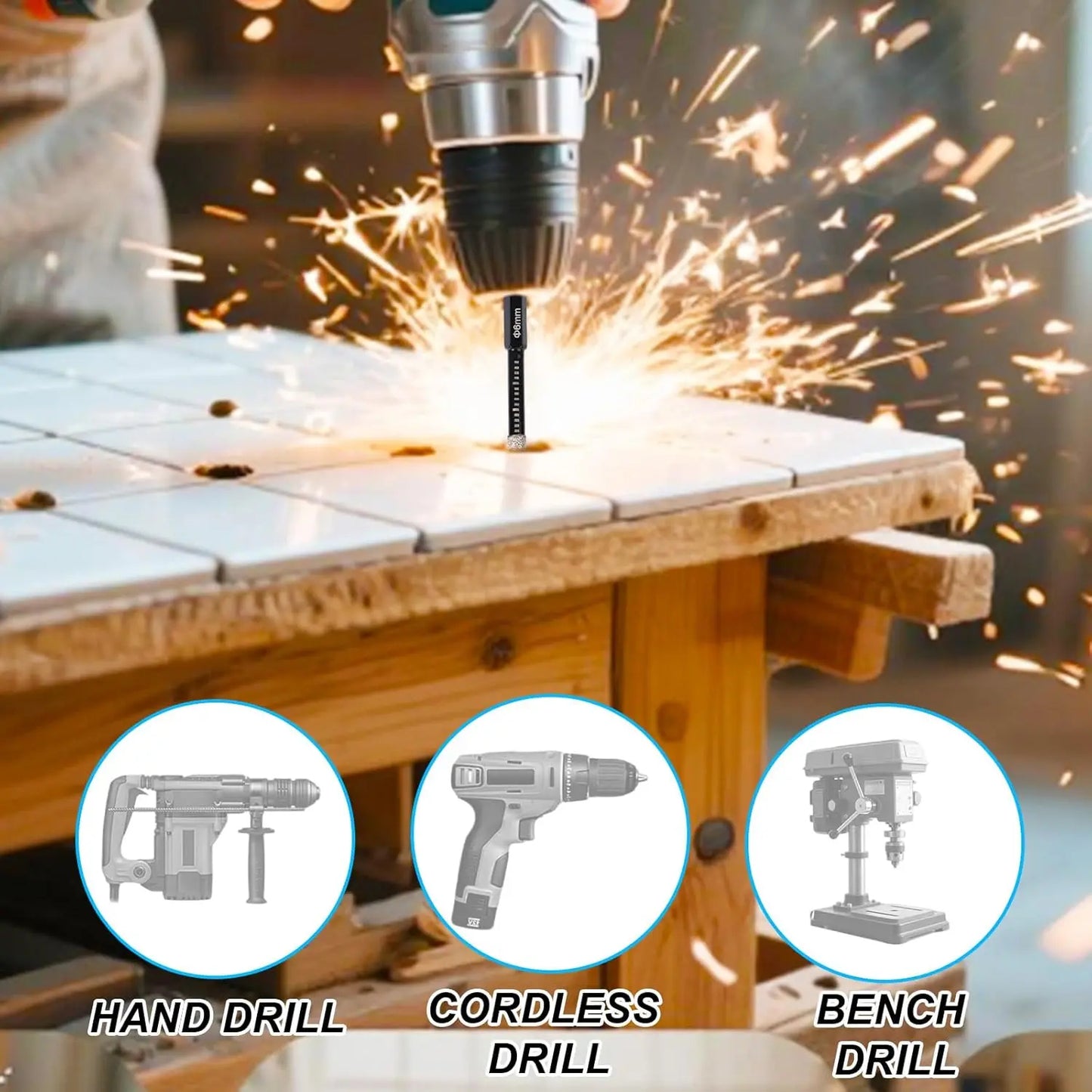 🎁50%OFF &😍 Hot sale Hexagonal Shank Drill Bits for Marble /Tile /Stone