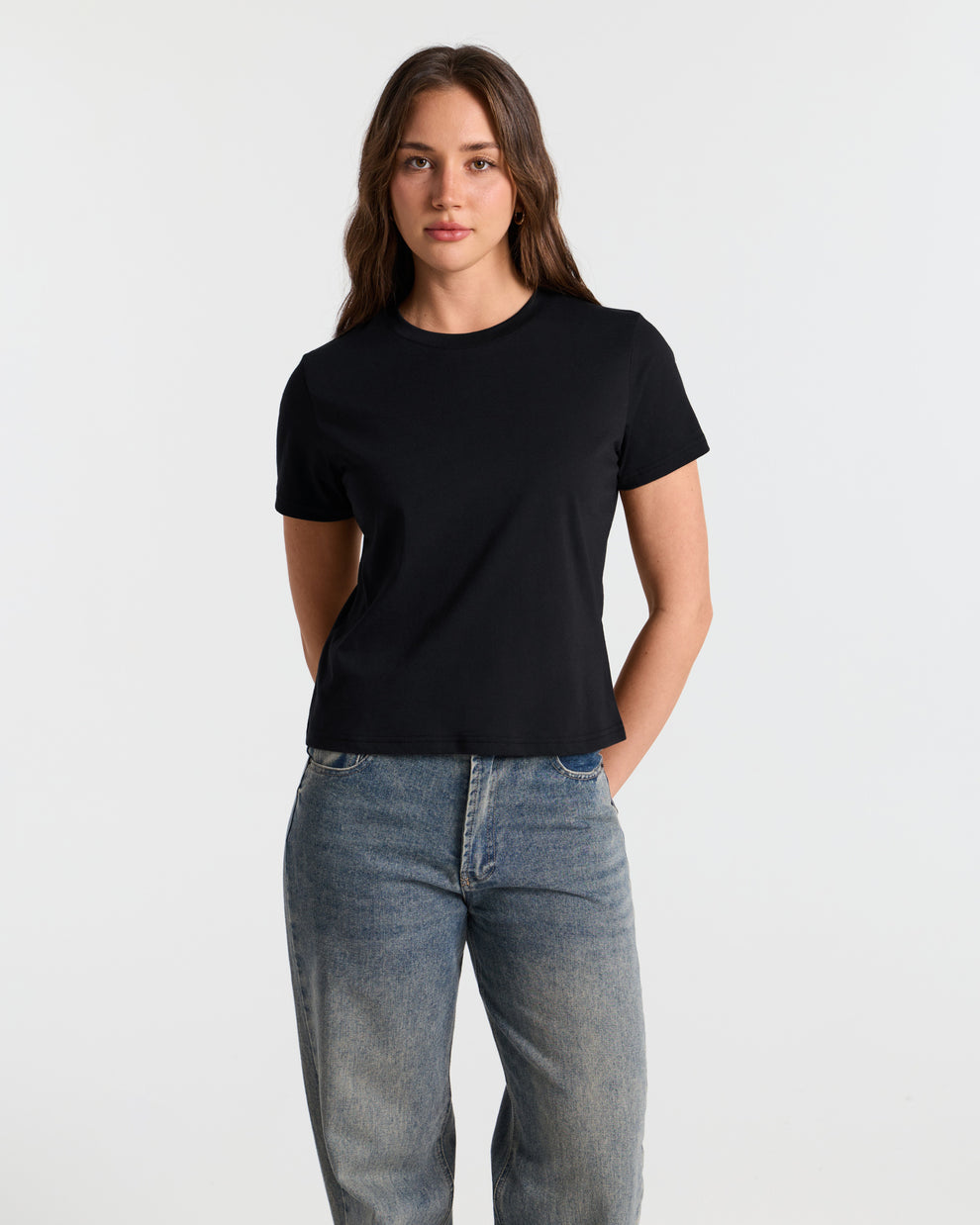 Short Sleeve Classic Crop T-Shirt